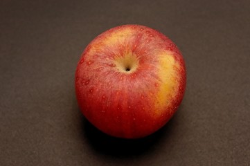 pommes rouges en gros plan