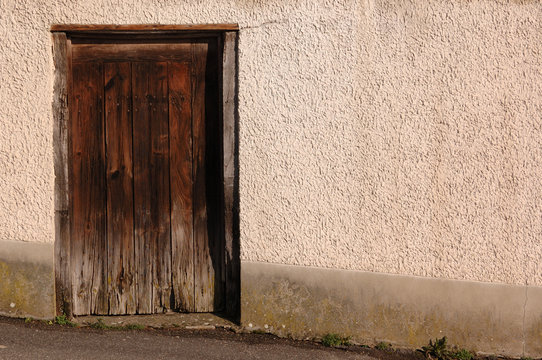 vieille porte en couleur