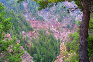 grand canyon in den bergen
