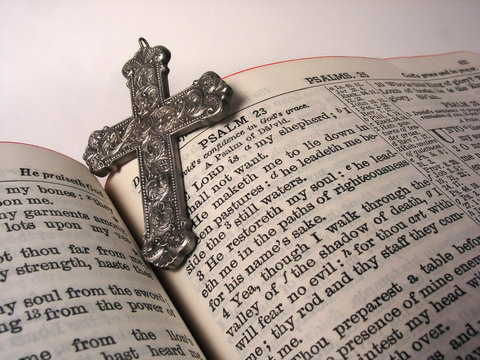bible and cross