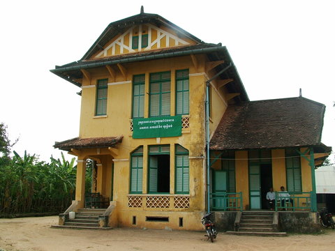 maison coloniale, cambodge