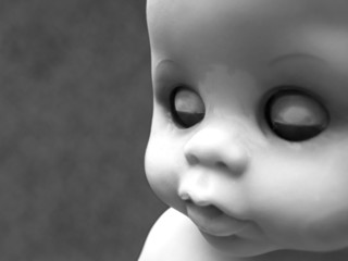 baby doll black and white