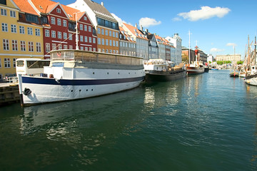 Fototapeta na wymiar Nyhavn, Kopenhaga, Dania.