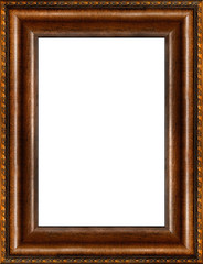 antique rustic dark wooden picture frame