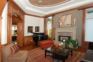 family room with a piano no.2