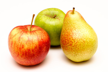 Fototapeta na wymiar jabłka i gruszki