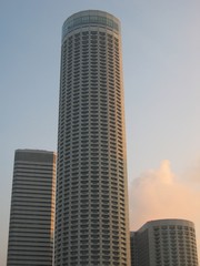 Fototapeta premium dawn at raffles city @ singapore