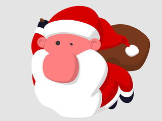 santa claus flying
