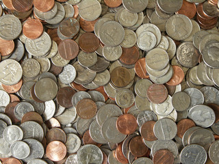 pile of change