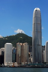 Naklejka premium hong kong skyline