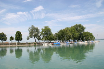 Obraz premium heißer sommertag am bodensee