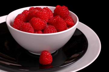 bowl of rasberries