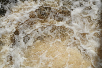 frothy water