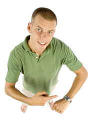 man point wristwatch