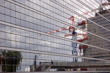 crane reflection