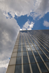 Fototapeta na wymiar office buidling with blue sky