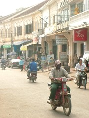 rue, kompong cham, cambodge