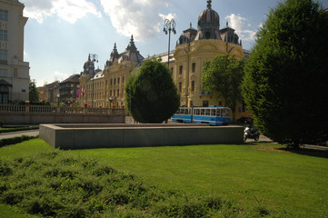 Fototapeta na wymiar Park Zagreb CHORWACJA