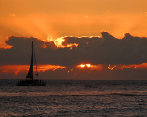 sunset sail