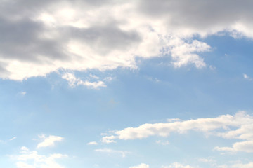 ciel bleu avec nuages