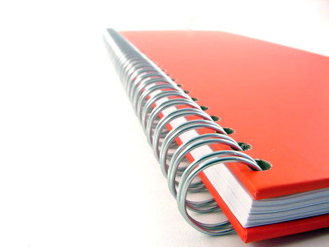 Red Notebook Closeup