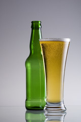 lager and bottle