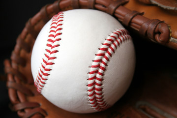 baseball and glove
