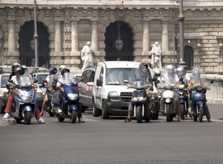 Obraz premium scooters