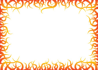 flaming frame