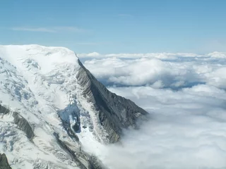 Papier peint photo autocollant rond Mont Blanc le mont blanc