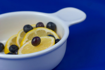 blueberries and citrus