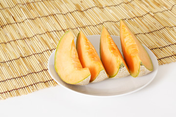 cantaloupe slices
