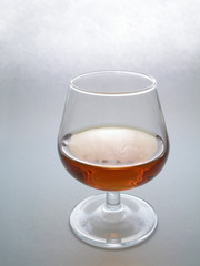 transparent glass with port