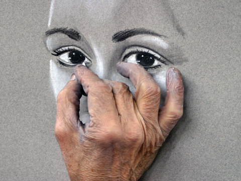 Paris Peintre des rues portrait peint