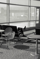 waiting at the airport