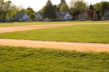 Fototapeta na wymiar Sąsiedztwo baseball