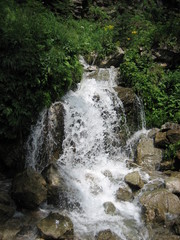 wasserfall in den alpen