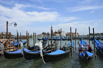 Photo sur Plexiglas Venise gondoles à venise