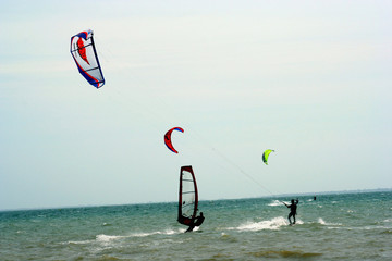  kite surfing la tranche sur mer© jean lenavetier