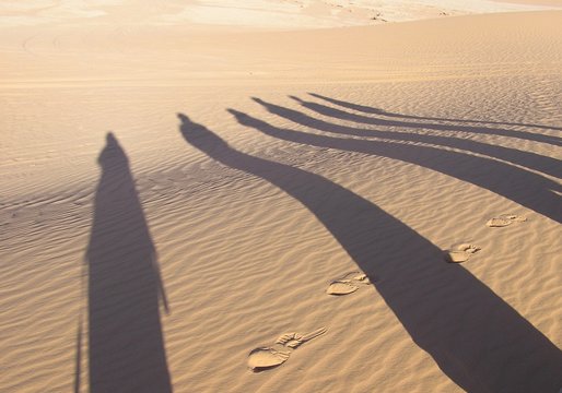 ombre sur le sable