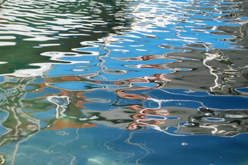 painting on the sea surface
