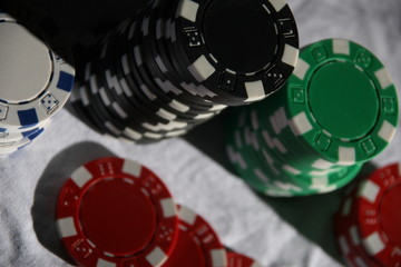 Naklejka premium chips above