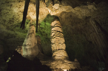 stalactites and stalagmites, Carlsbad Cavern, New Mexico