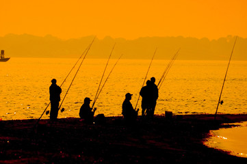 waiting for the catch
