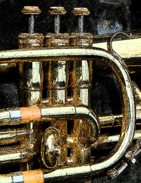 trumpet,detail