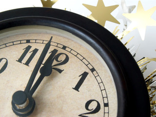 clock strikes midnight
