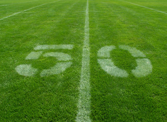 Obraz premium football 50 yard line
