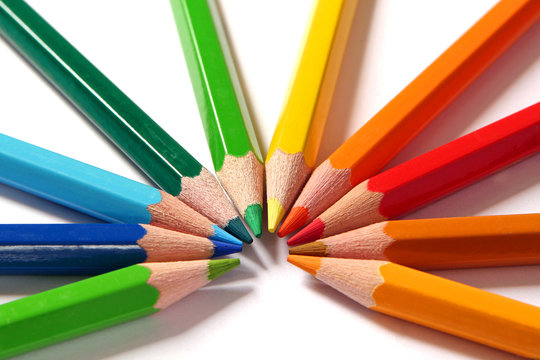 Extrémités Colorées De Gomme à Effacer De Crayon Photo stock - Image du  coloré, pointu: 6307768