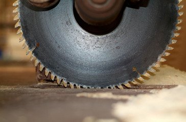 detail of circular saw