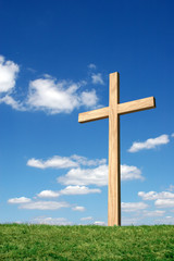 cross and blue sky